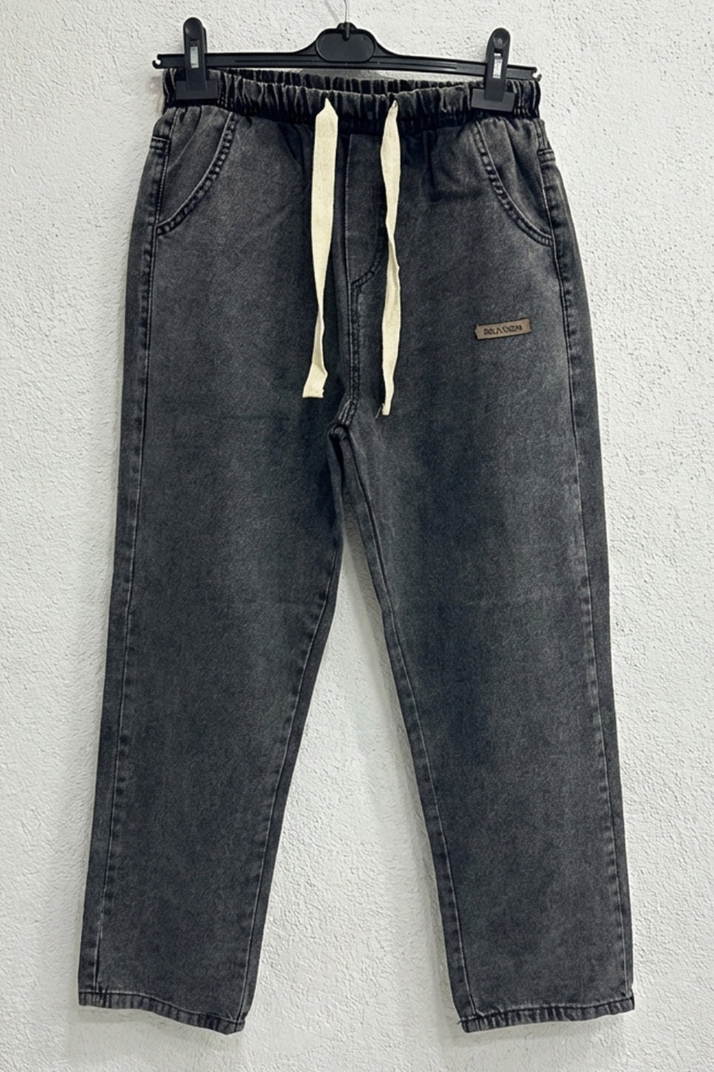 Erkek Rahat Kesim Denim Antrasit Pantolon