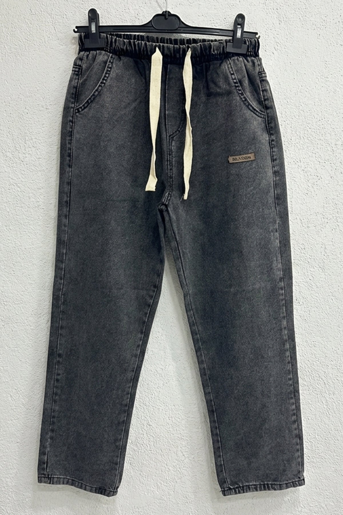 Erkek Rahat Kesim Denim Antrasit Pantolon