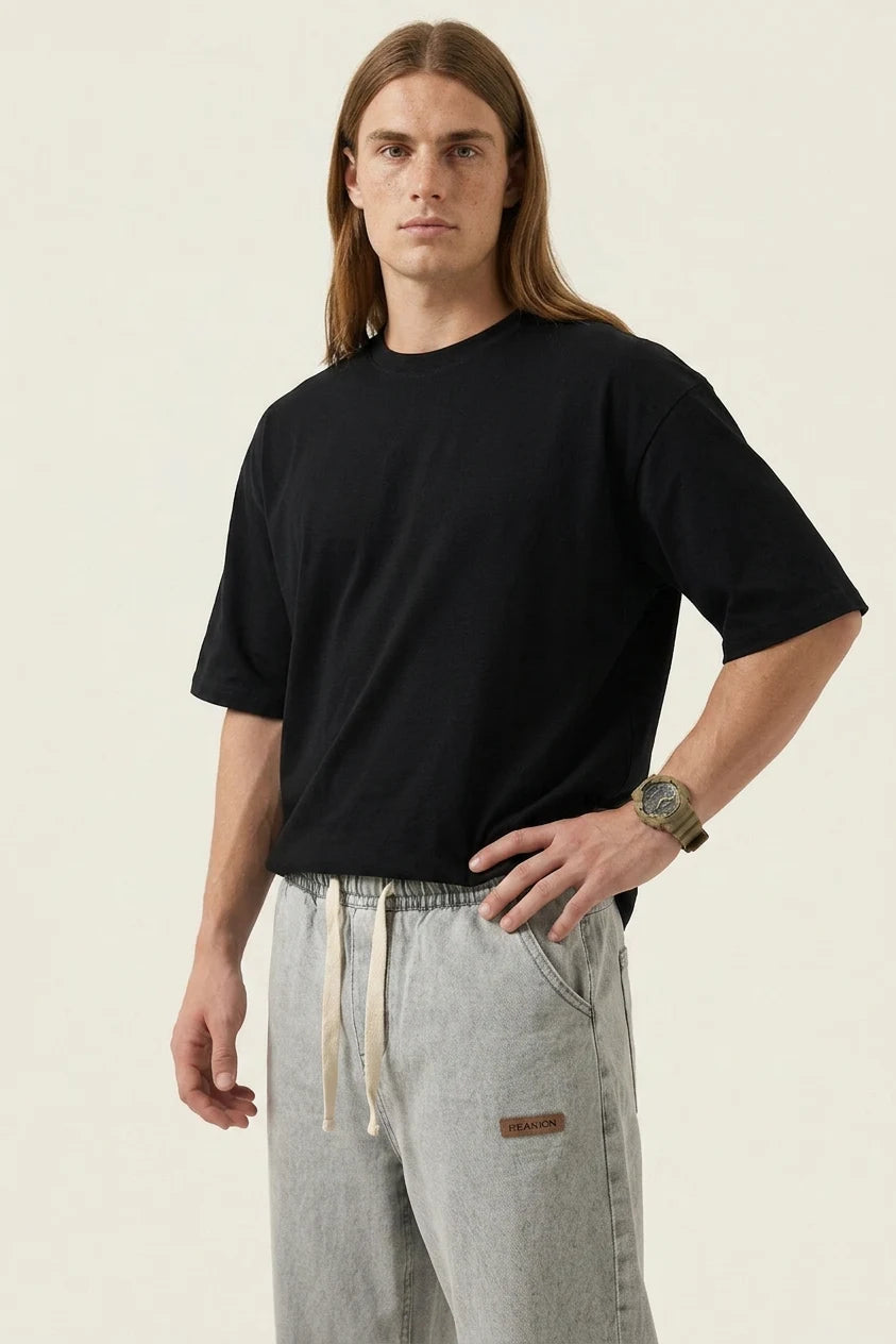Erkek Rahat Kesim Denim Taş Pantolon