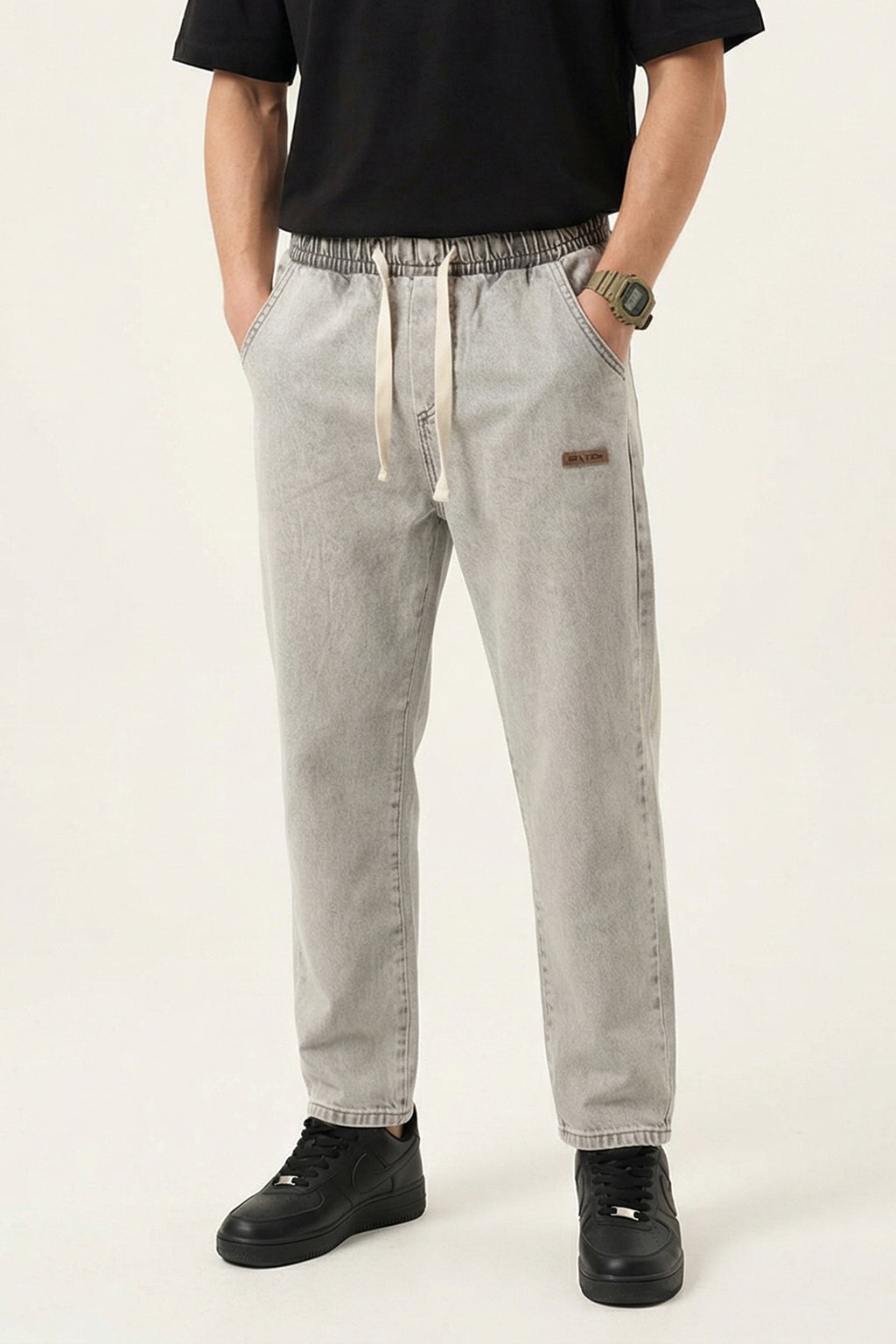 Erkek Rahat Kesim Denim Taş Pantolon
