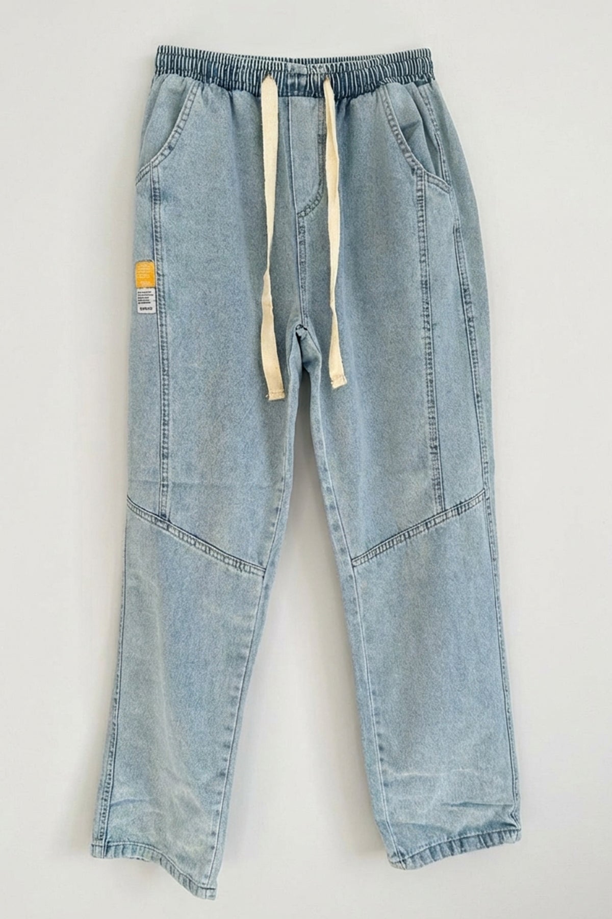 Erkek Rahat Kesim Denim Mavi Pantolon