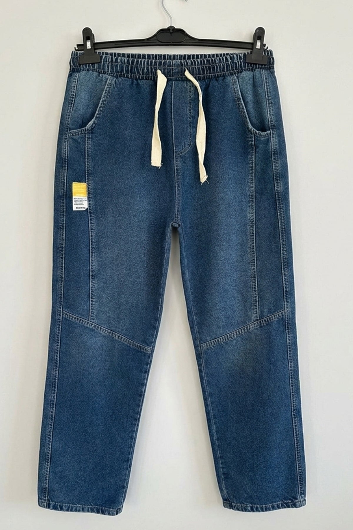 Erkek Rahat Kesim Denim Lacivert Pantolon