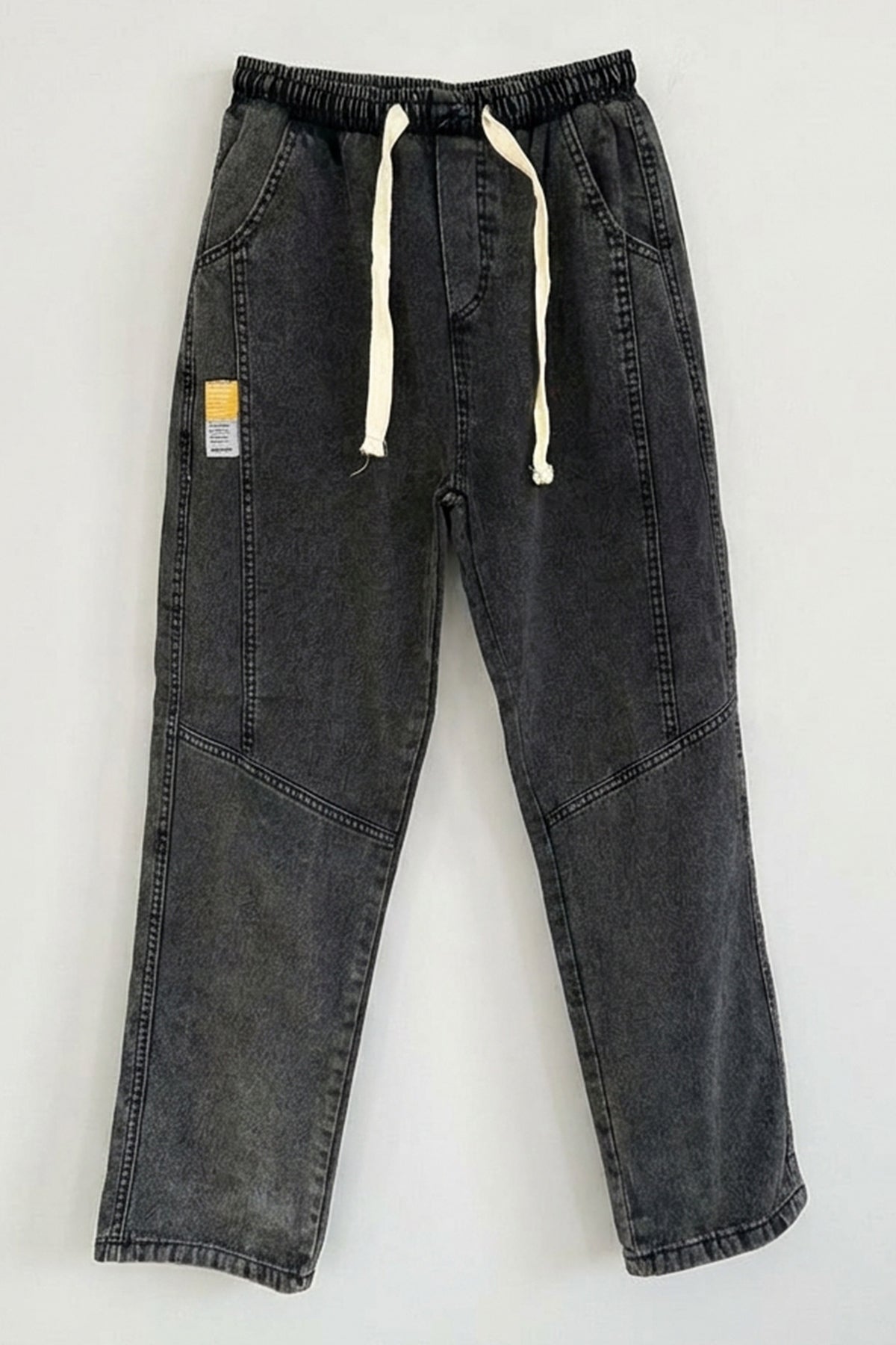 Erkek Rahat Kesim Denim Antrasit Pantolon