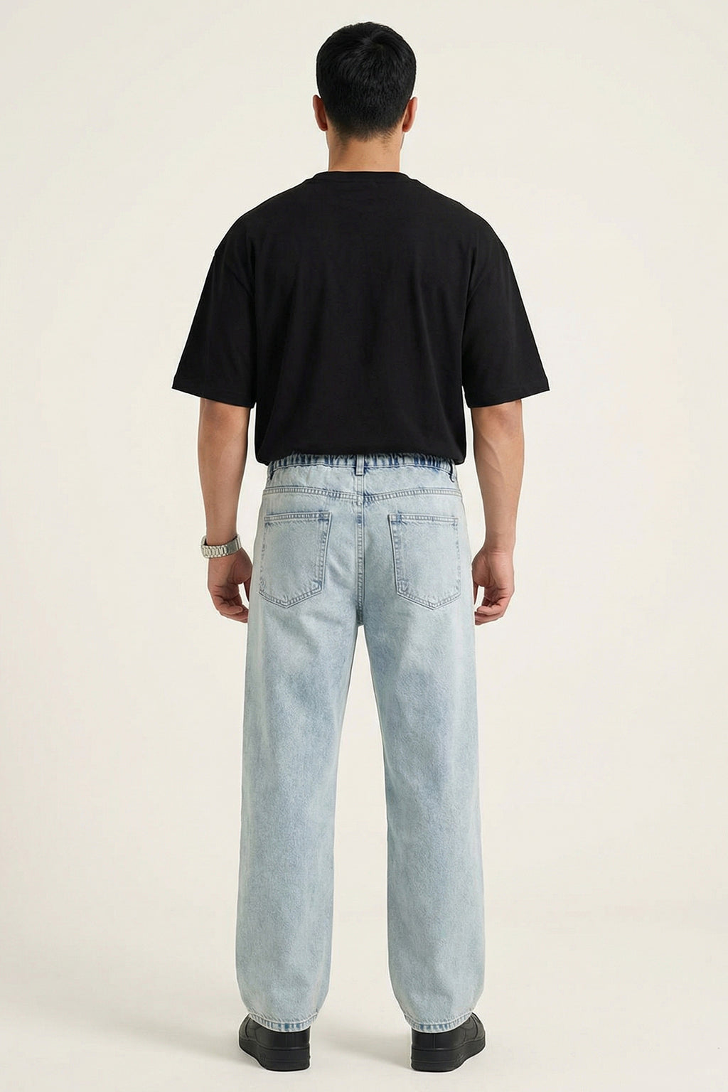 Erkek Rahat Kesim Denim Mavi Pantolon