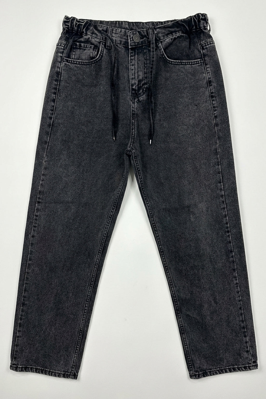 Erkek Rahat Kesim Baggy Denim Antrasit Pantolon
