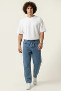 Erkek Rahat Kesim Denim İndigo Pantolon