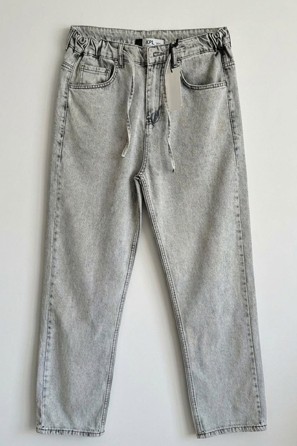 Erkek Rahat Kesim Baggy Denim Taş Pantolon