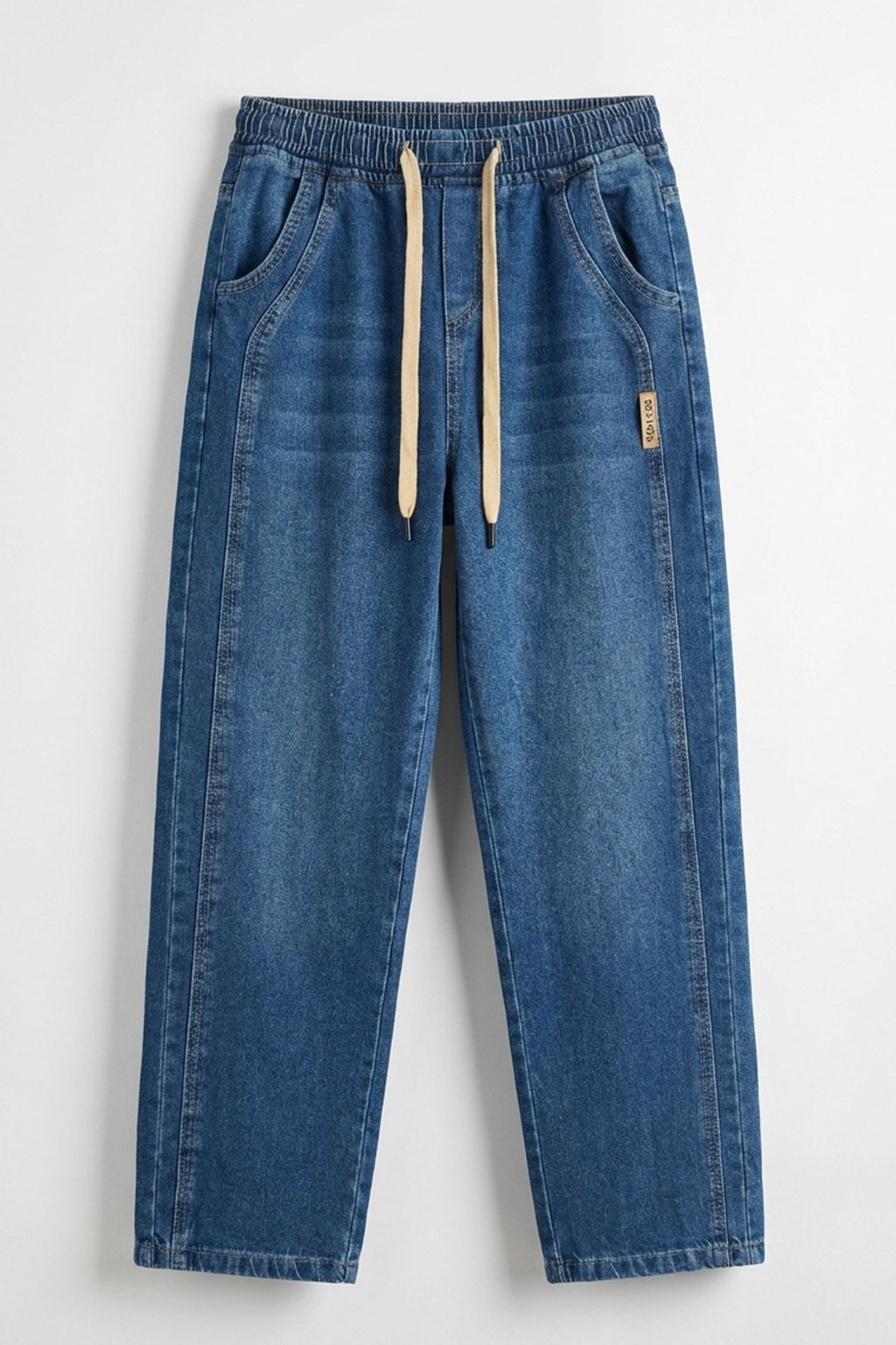 Erkek Rahat Kesim Denim Lacivert Pantolon