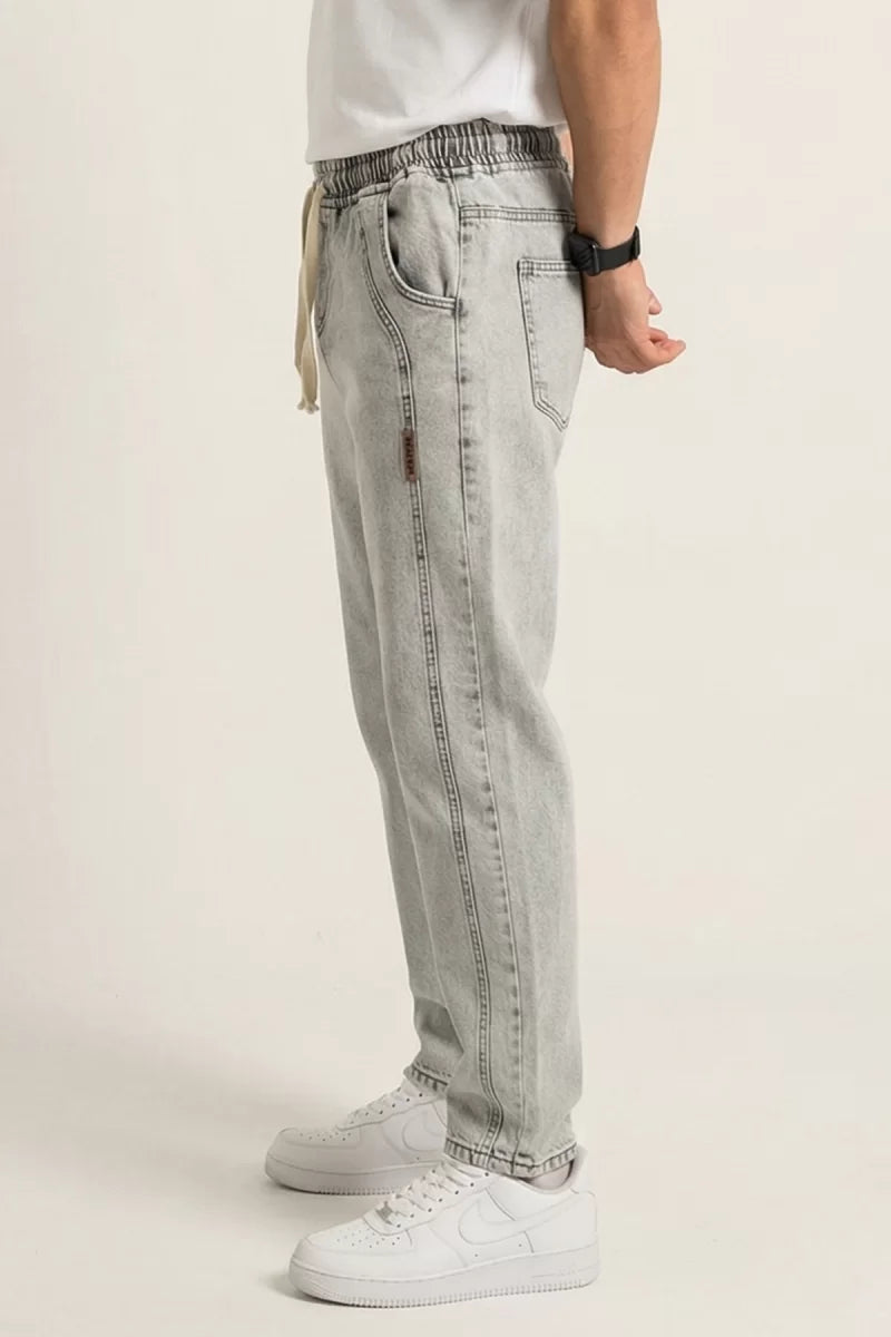 Erkek Rahat Kesim Denim Taş Pantolon