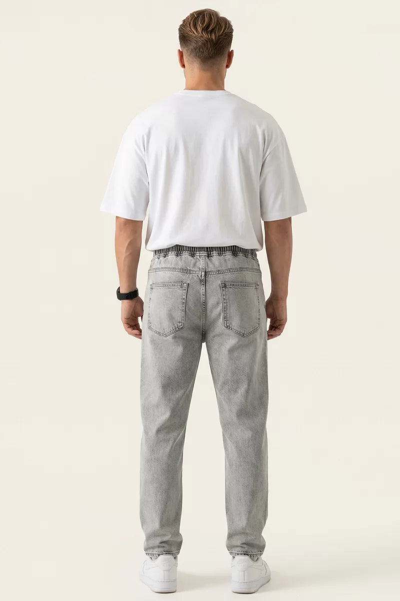 Erkek Rahat Kesim Denim Taş Pantolon
