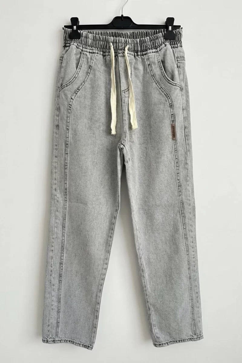 Erkek Rahat Kesim Denim Taş Pantolon