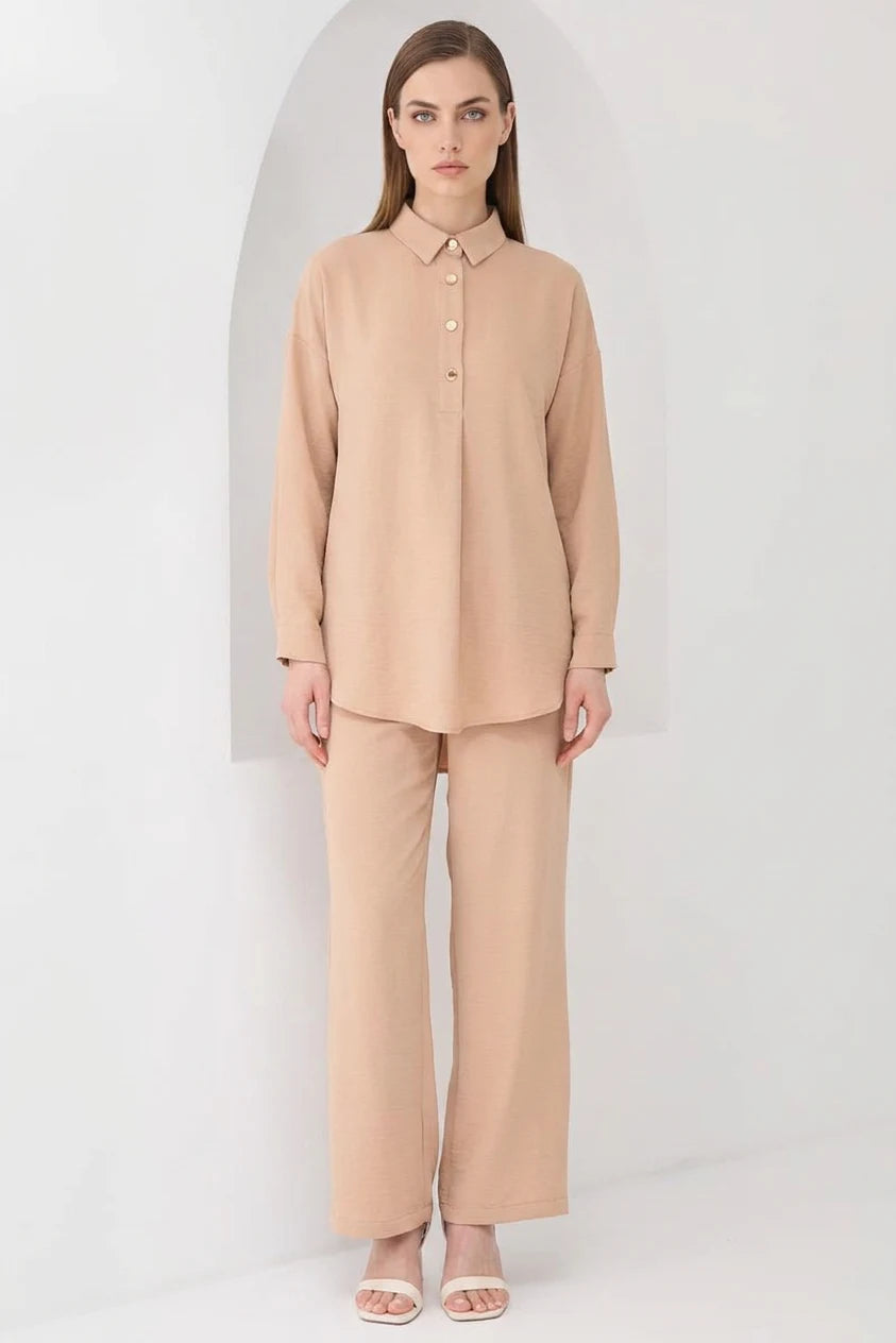Kadın Oversize Kesim Vizon Takım