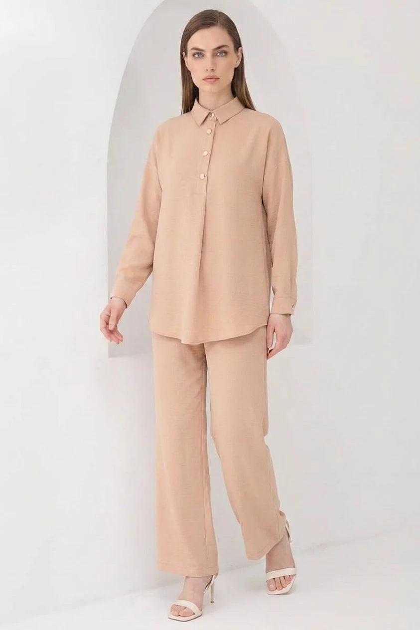 Kadın Oversize Kesim Vizon Takım