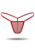Kırmızı Transparan Tül String Tanga TM1115