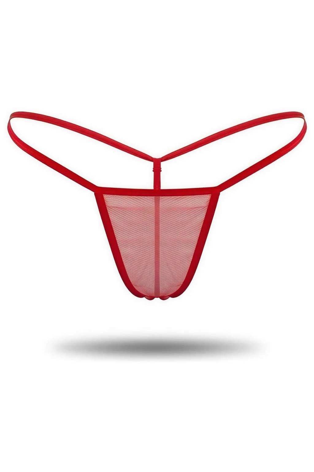 3'lü Renkli Transparan Tül String Tanga TM0369